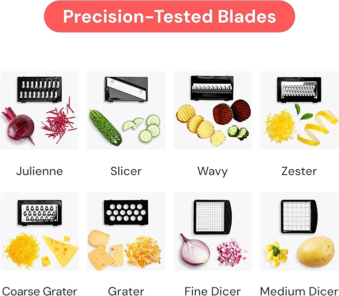 Multifunction Vegetable Chopper — 16 Tools in 1 - Image 8