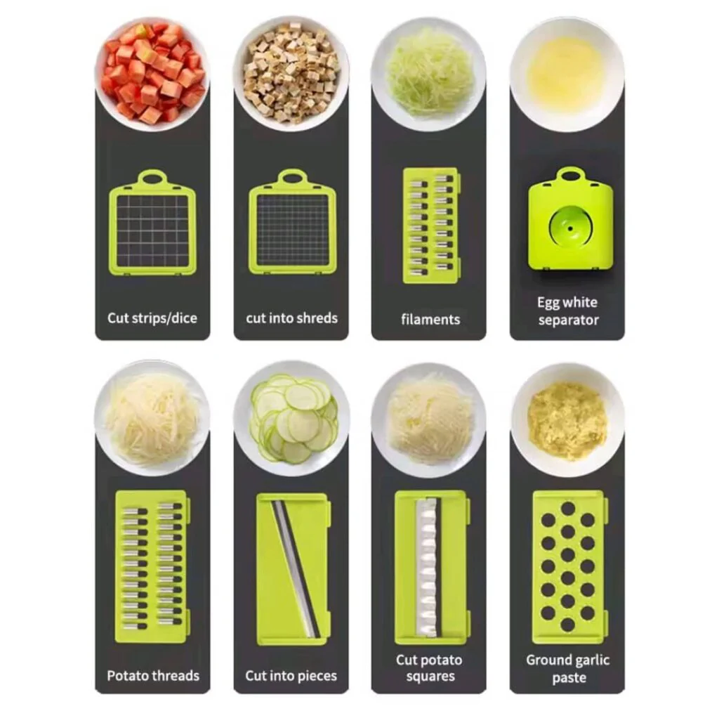 Multifunction Vegetable Chopper — 16 Tools in 1 - Image 9