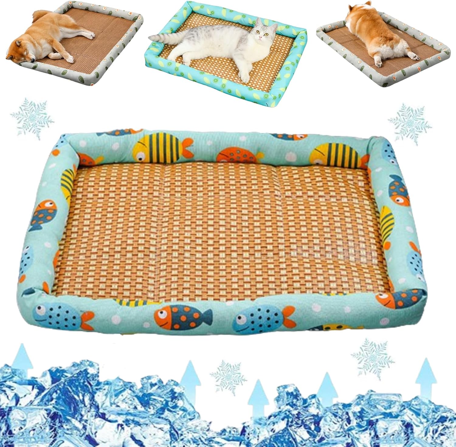 Breathable Rattan Cooling Pet Bed - Image 14