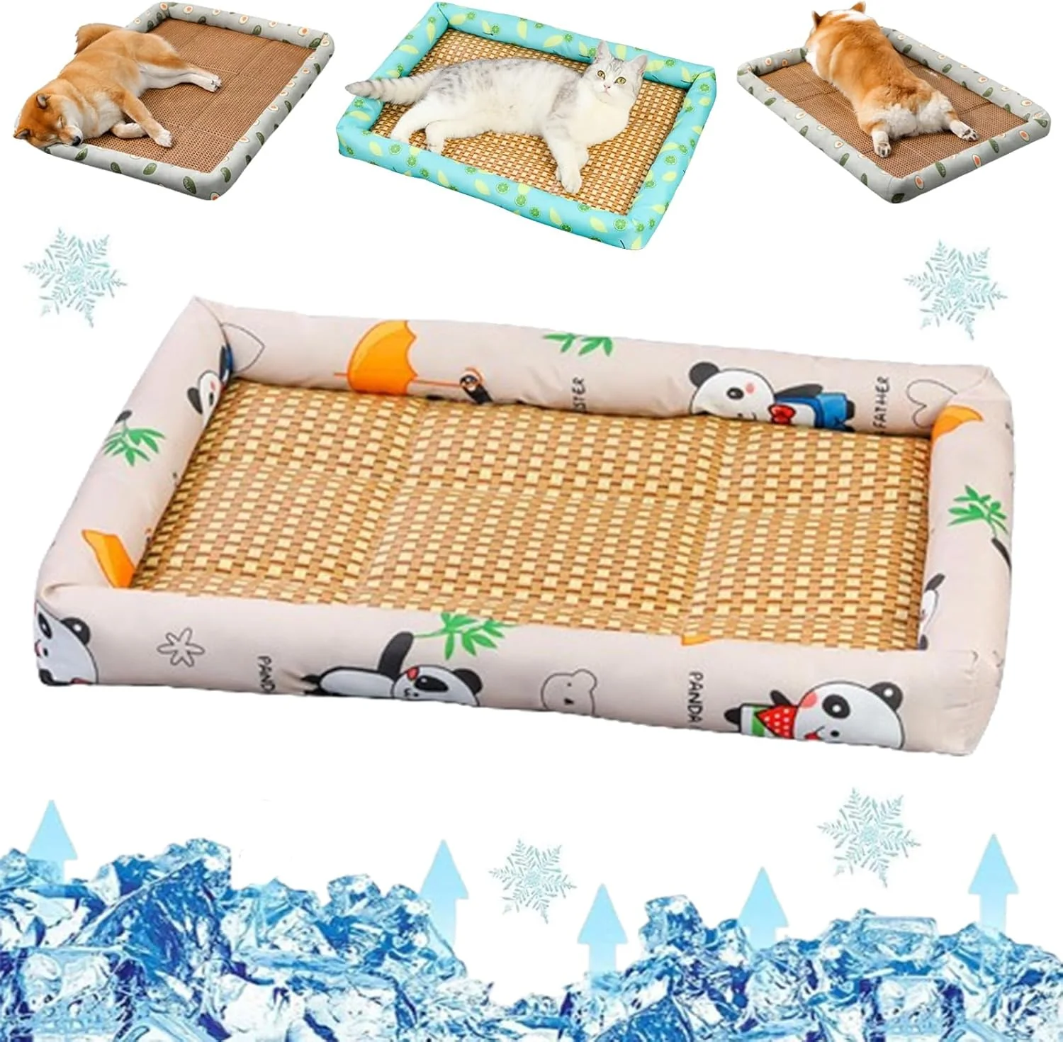 Breathable Rattan Cooling Pet Bed - Image 9
