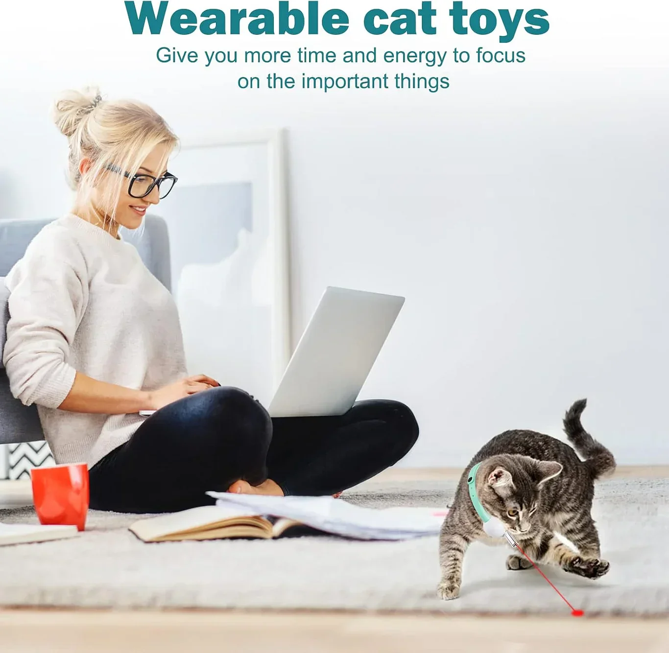 Interactive Cat Collar Laser Toy - Image 6