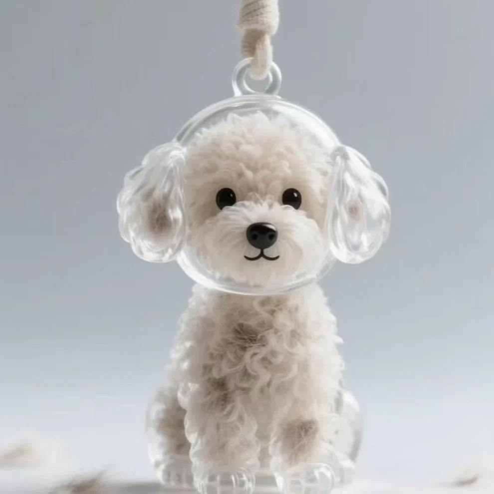 Cat and Dog Hair Keepsake Capsule Pendant Keychain - Image 22