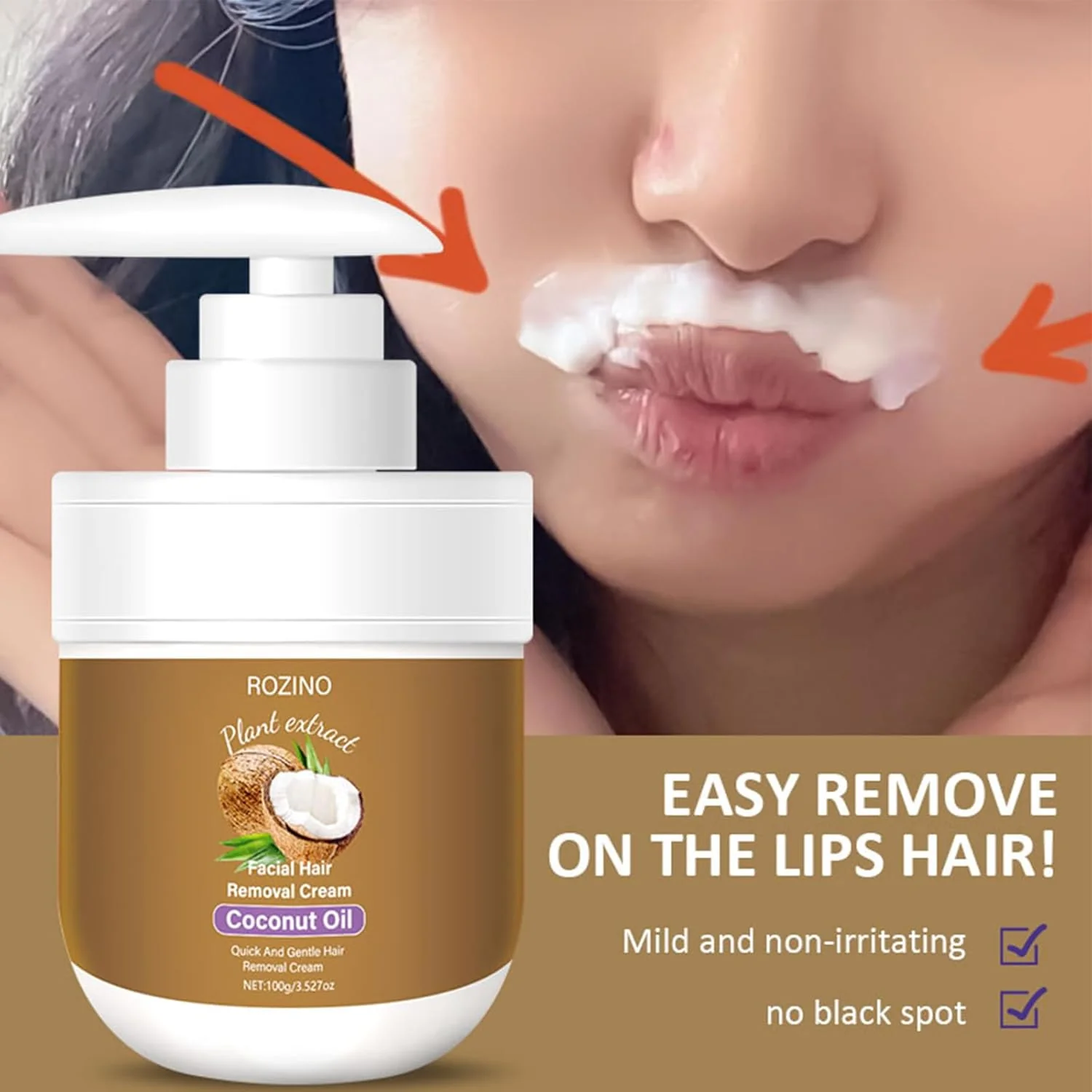 🥥 Coconut Hair Removal Cream – Smooth, Painless & Hydrating - Image 8