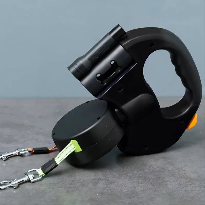 Dual Dog Leash with Tangle-Free Swivel & LED Light - Image 3