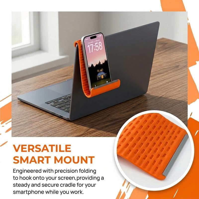 Foldable Silicone Aluminum Phone Holder Stand - Image 5