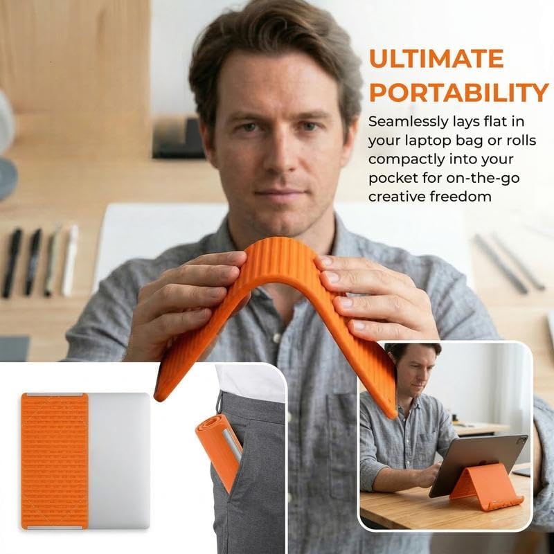 Foldable Silicone Aluminum Phone Holder Stand - Image 7