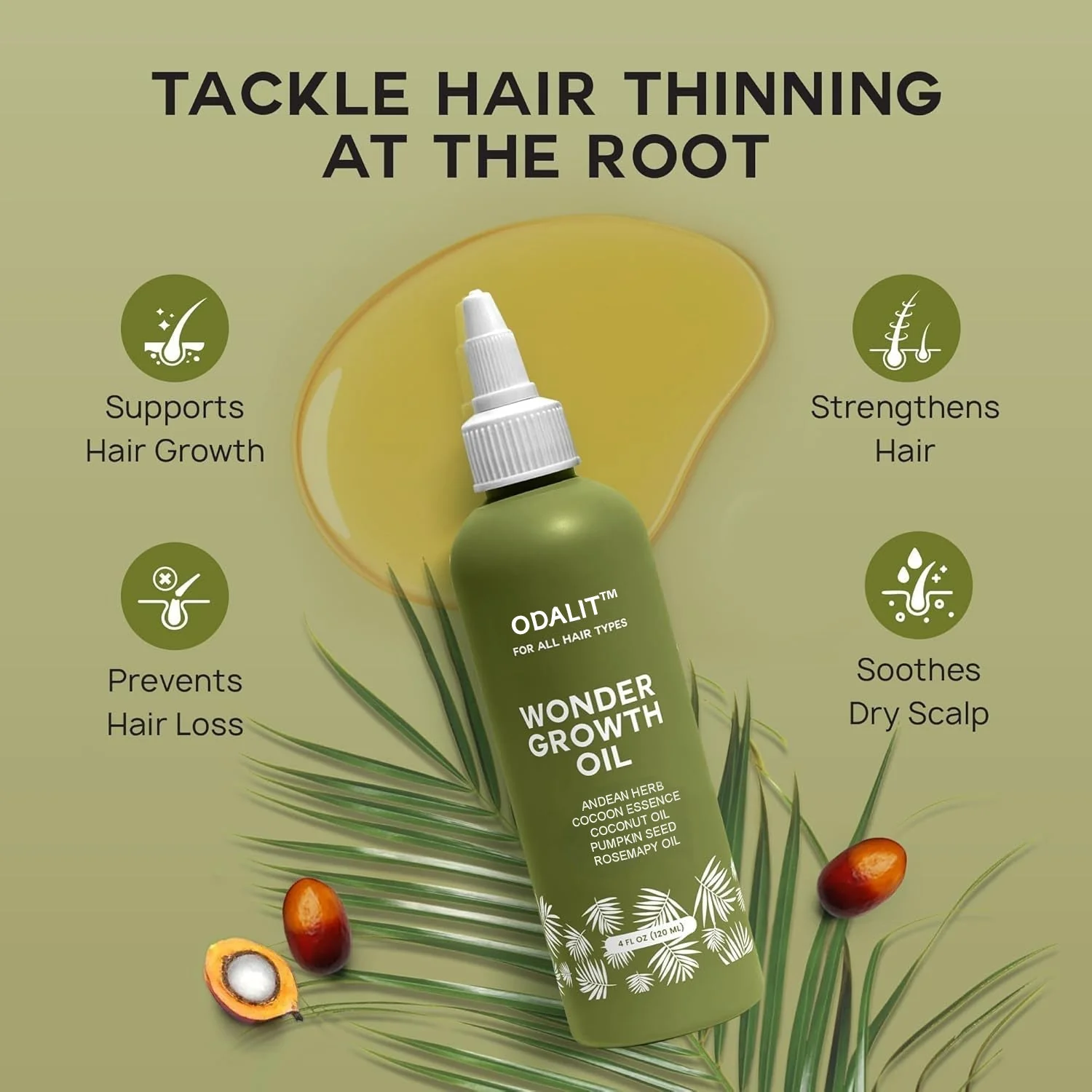 🔥LAST DAY SALE-60% OFF -ODALIT™ Wonder Growth Oil
