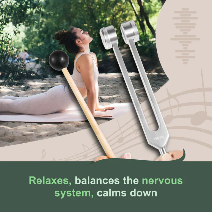 128 Hz Therapy Tuning Fork – Healing Instrument for Body & Mind - Image 3