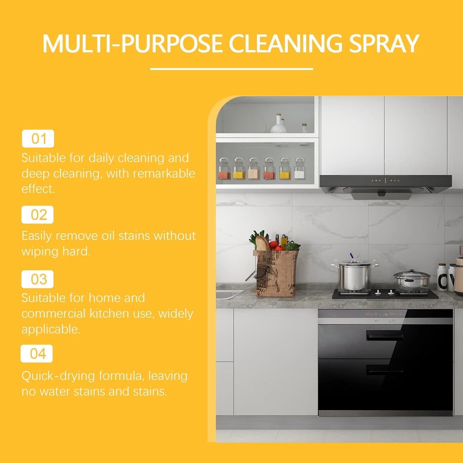 Heavy Duty Degreaser Cleaner Spray for Kitchen - Image 4