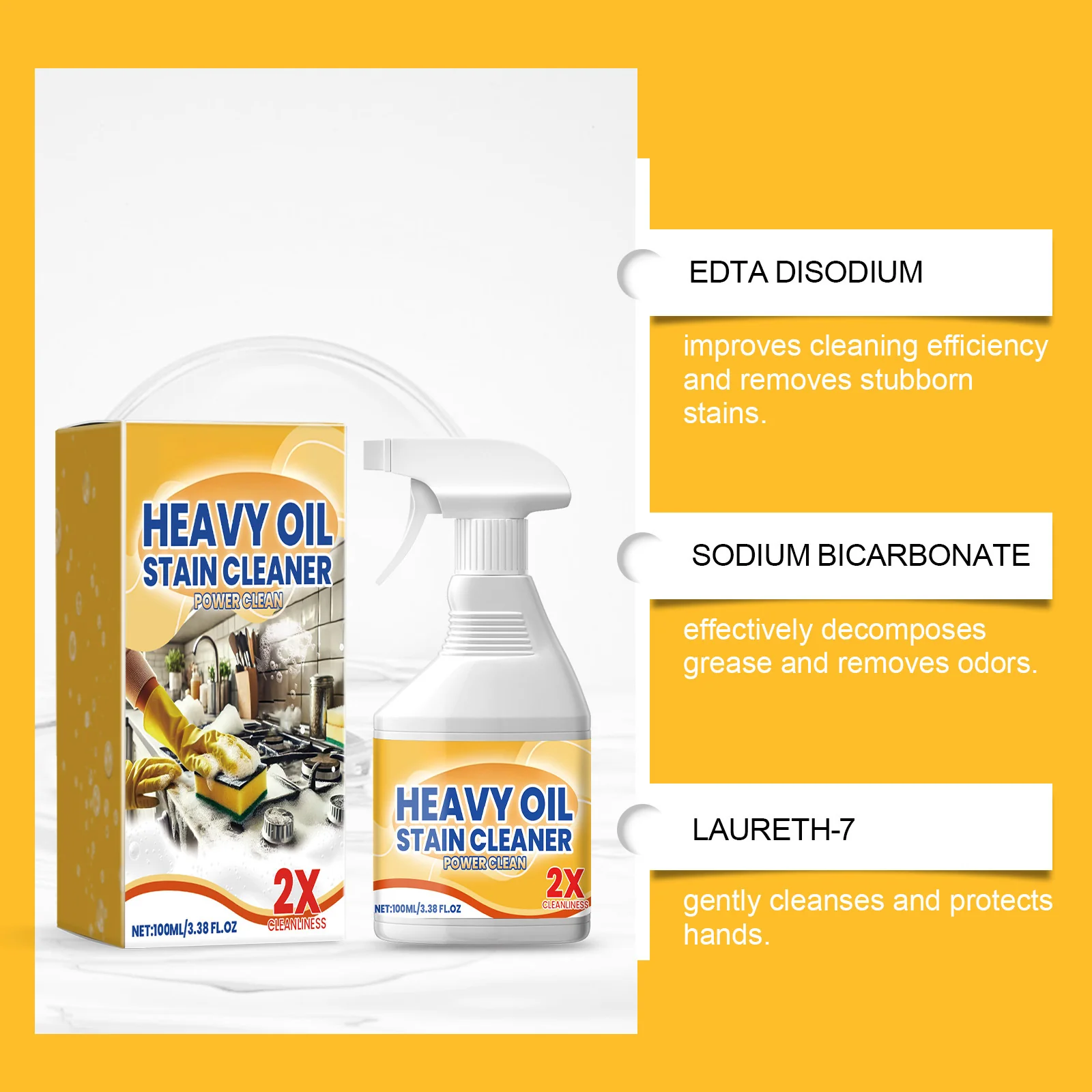 Heavy Duty Degreaser Cleaner Spray for Kitchen - Image 8