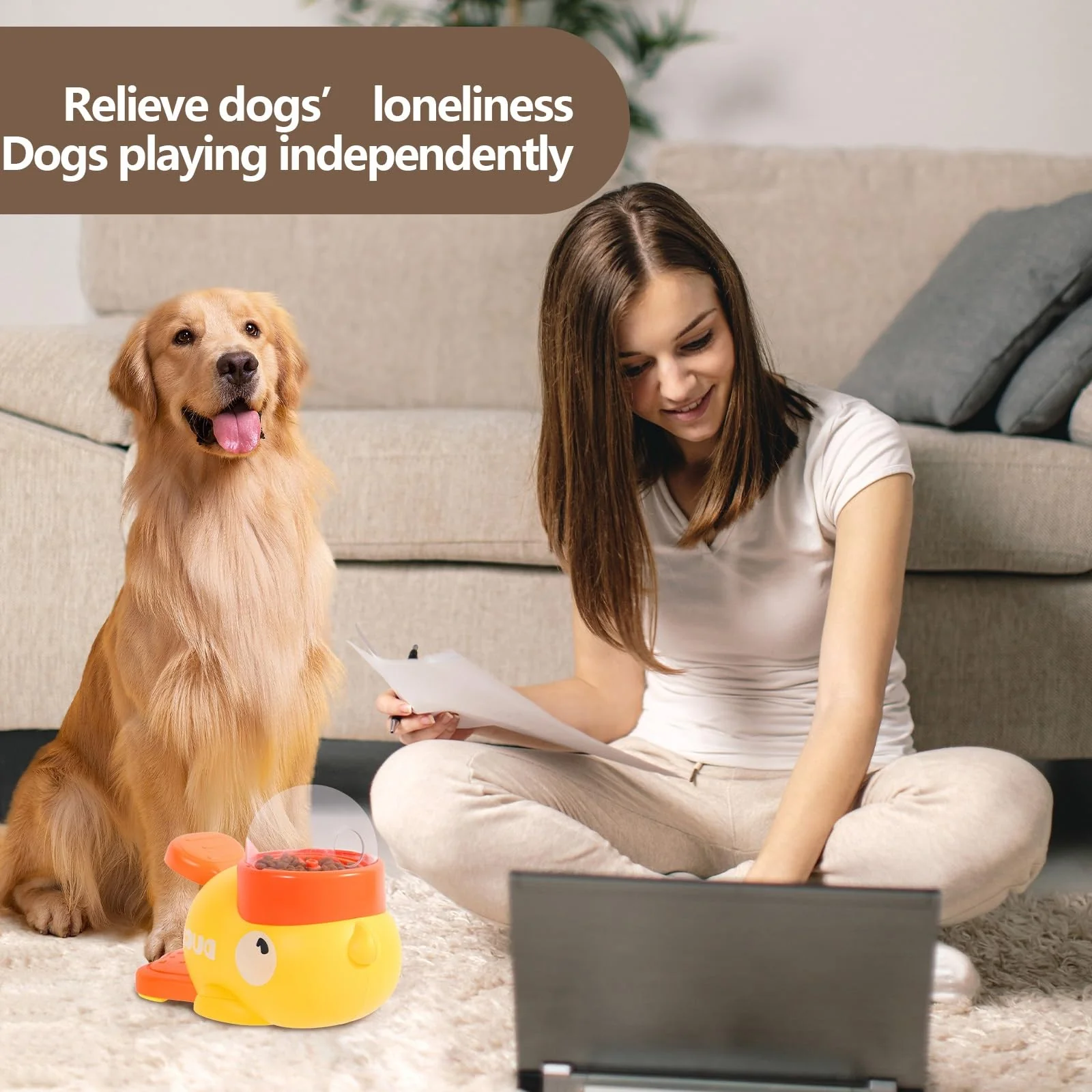 YoPoll Interactive Puzzle Feeder for Dogs - Image 2