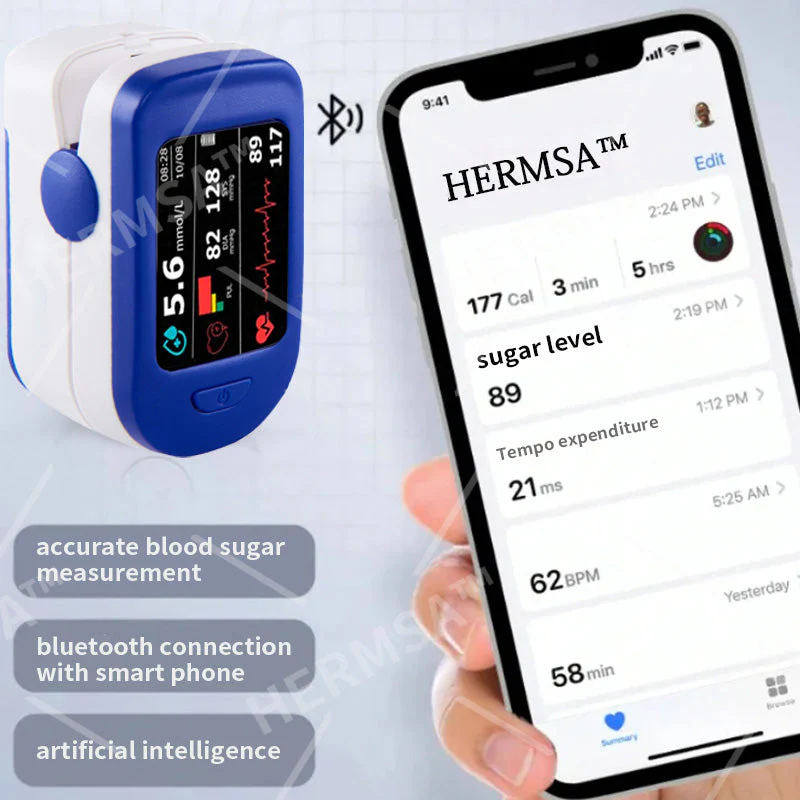 HERMSA™ High-Precision Multi-Purpose Non-Invasive Medical Device(For Blood Glucose, Blood Oxygen, and Blood Pressure Monitoring)[99.9% Accuracy] - Image 8