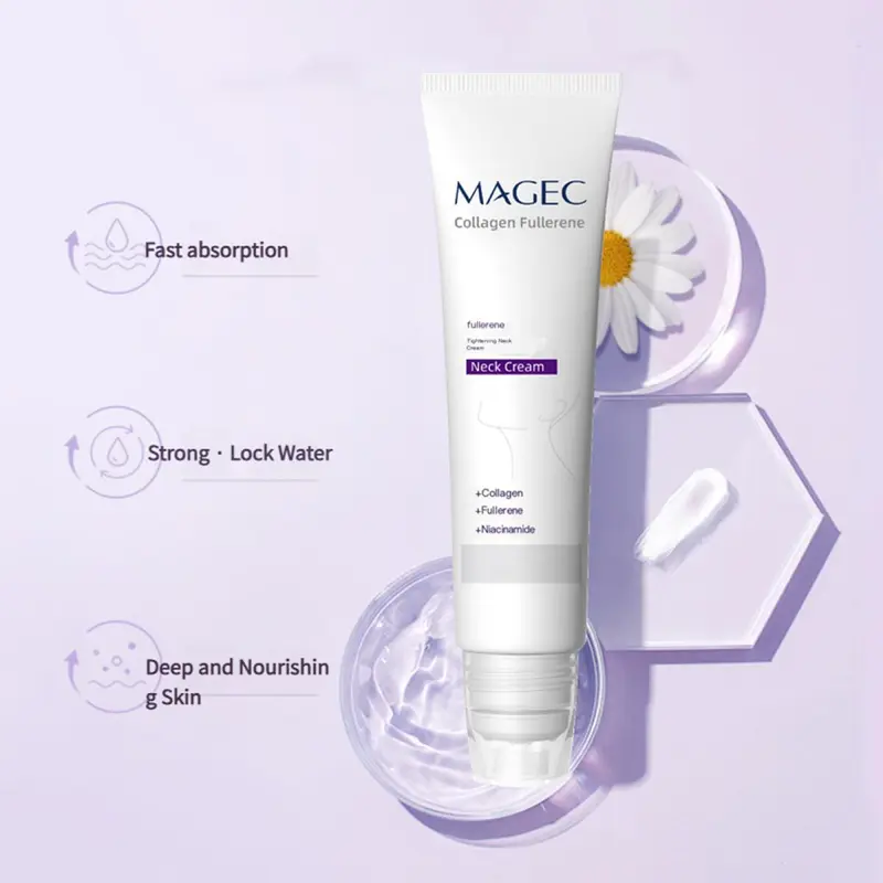 MAGEC Collagen Fullerene Neck Cream With Retinol & Peptides - Image 6