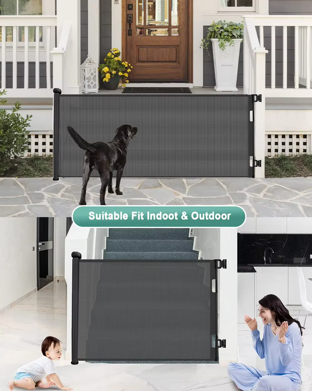 Light Retractable Safety Gate