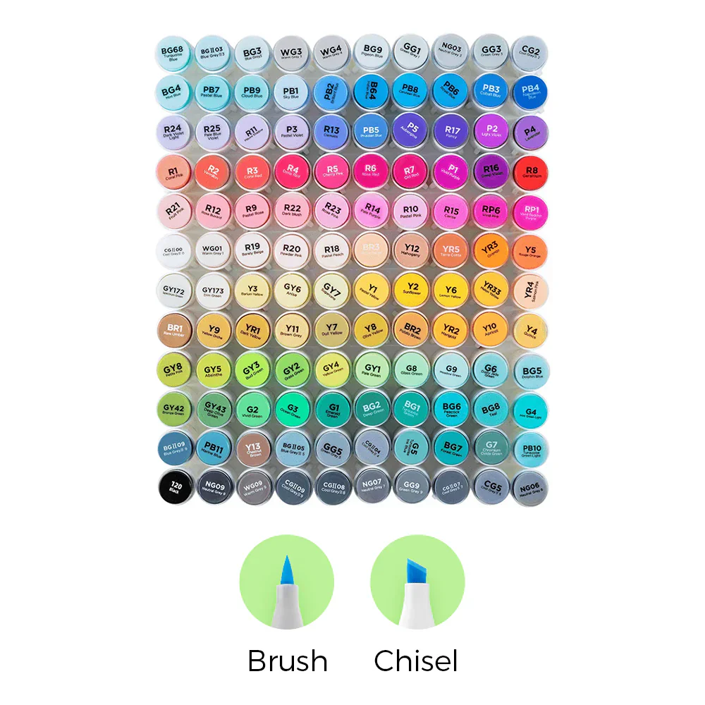 Dual Tips Alcohol Art Marker - Image 13