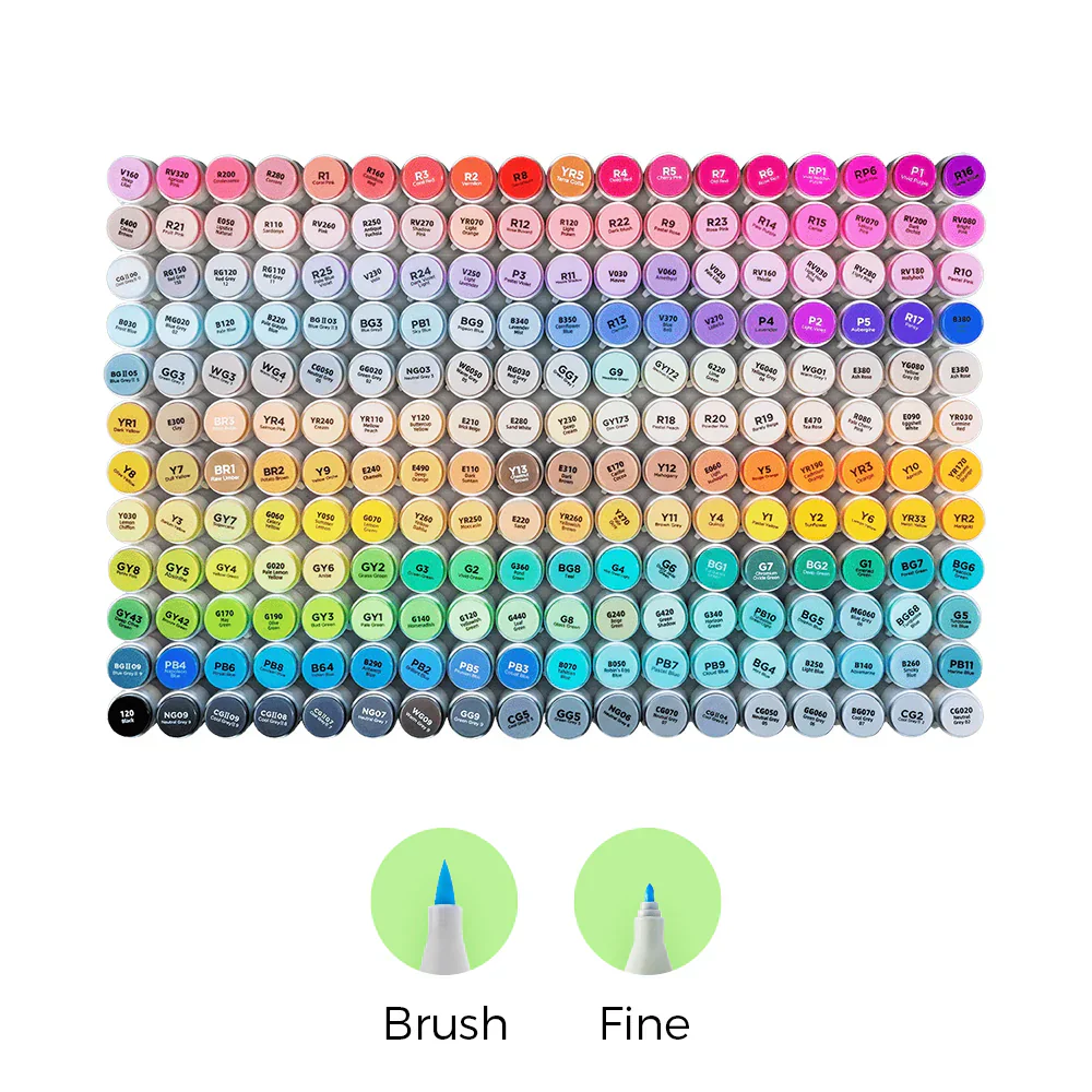 Dual Tips Alcohol Art Marker - Image 16