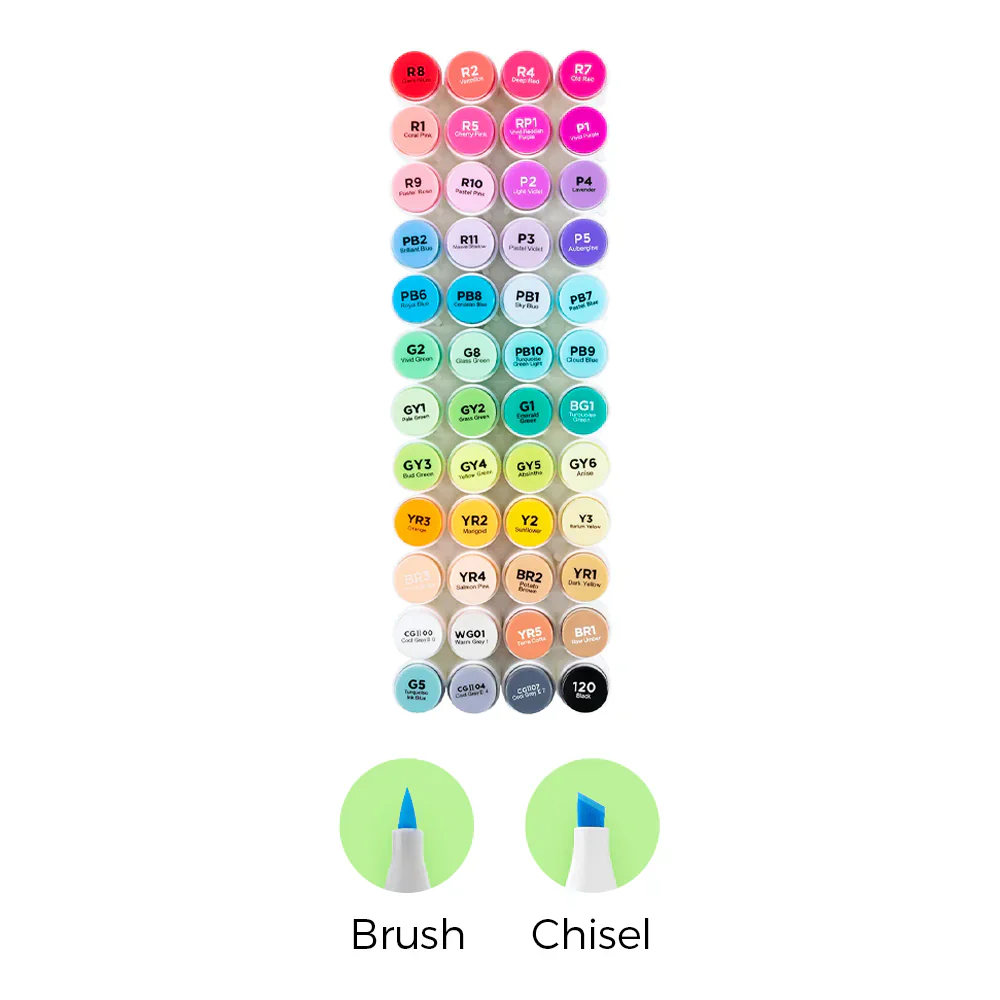 Dual Tips Alcohol Art Marker - Image 19