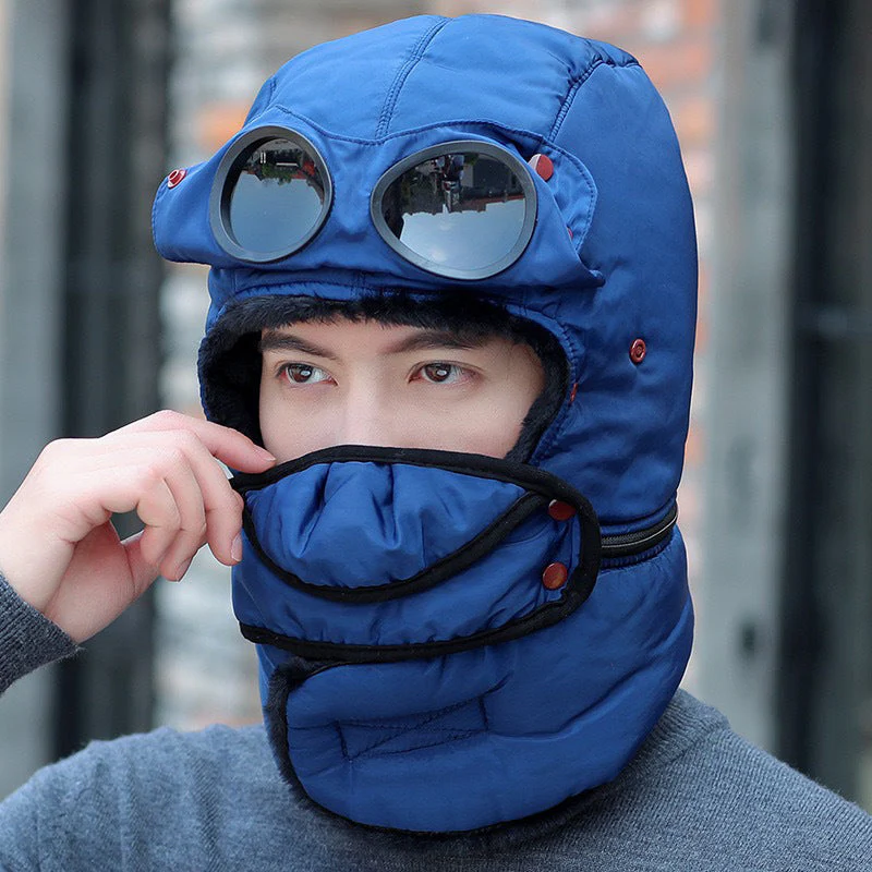 🔥Unisex Winter Thermal Hat with Glasses - Image 12
