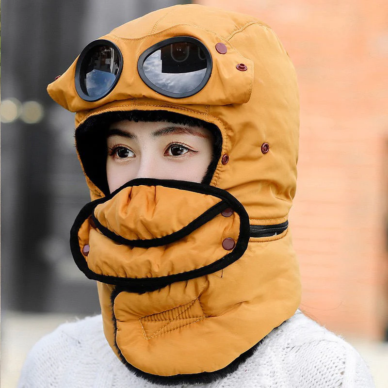 🔥Unisex Winter Thermal Hat with Glasses - Image 14
