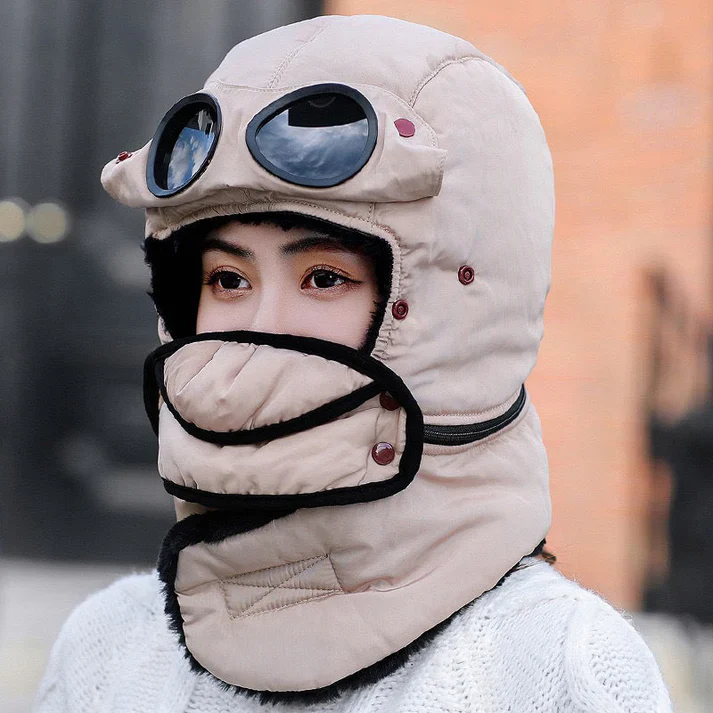 🔥Unisex Winter Thermal Hat with Glasses - Image 15