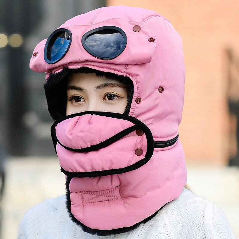 🔥Unisex Winter Thermal Hat with Glasses - Image 9