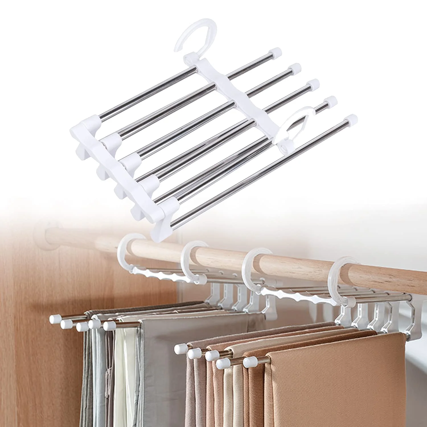 VersaRack™ - 5-in-1 Multifunctional Clothes Rack (1+1 FREE) - Image 7