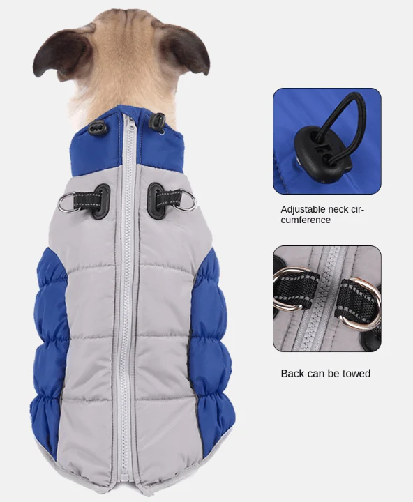 Winter Dog Coat – Insulated w/ Built-In Harness - Image 5