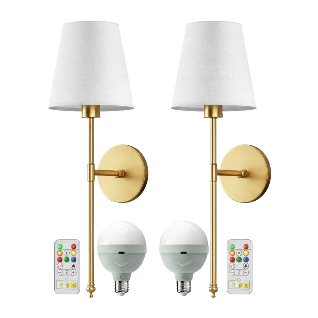Wireless Wall Sconces (Set of 2)